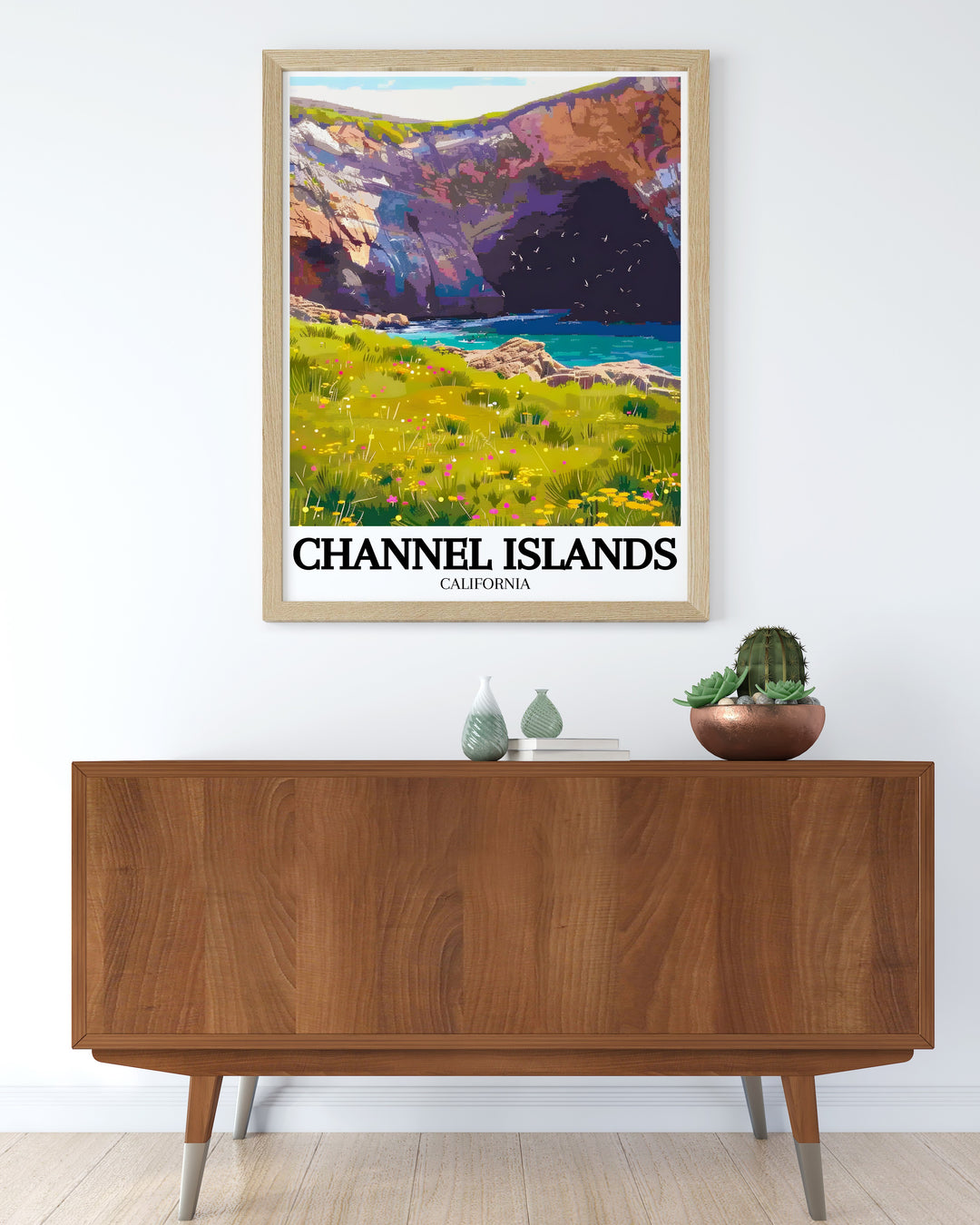 Santa Rosa Island, Torrey Pines groves print capturing the picturesque scenery and unique flora of Channel Islands National Park perfect for anyone who loves nature and outdoor adventure.