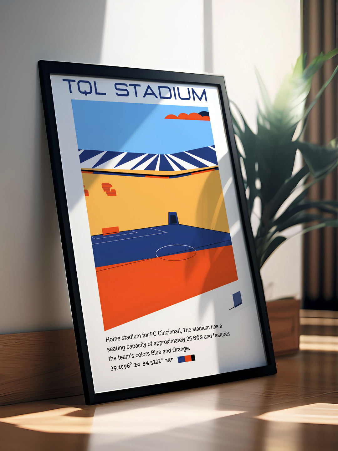 Celebrate the passion of FC Cincinnati with this stunning TQL Stadium print featuring the architectural beauty of the stadium and the electrifying action of Major League Soccer.