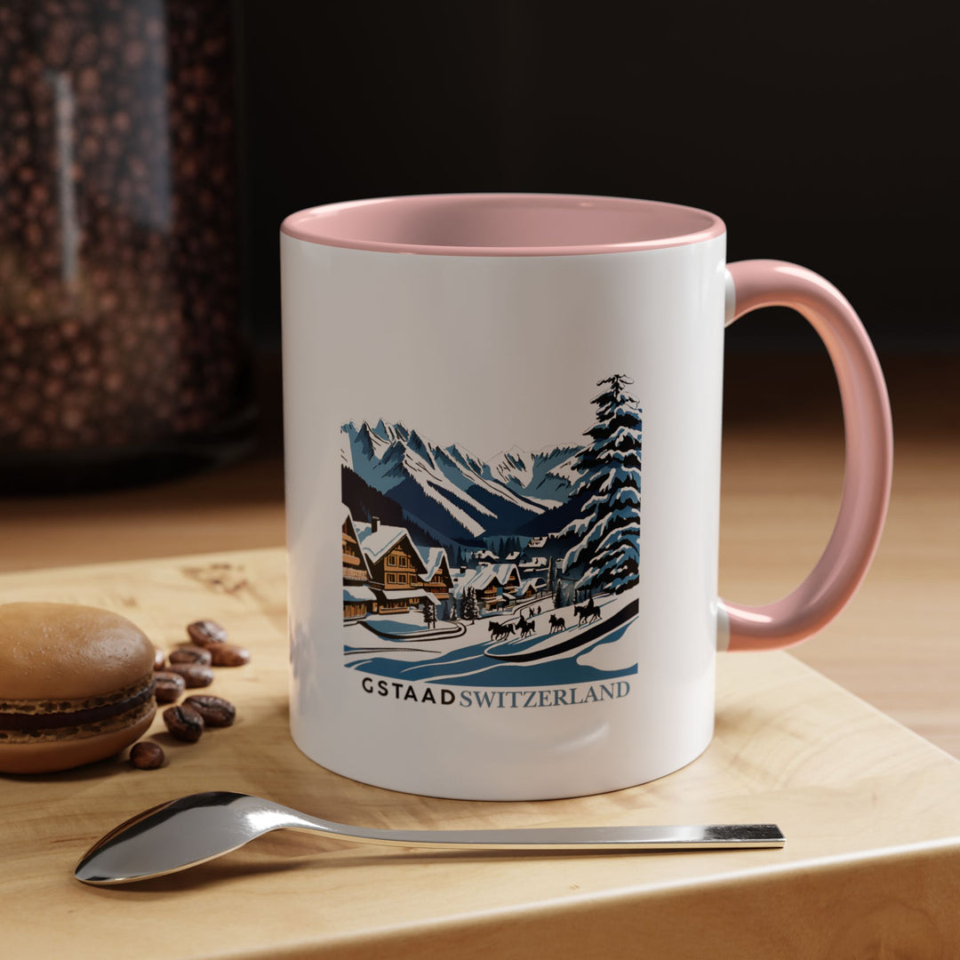 Add the sophistication of Gstaad to your mornings with this ceramic mug. Featuring vibrant designs inspired by Switzerland’s landscapes, it is dishwasher-safe and perfect for coffee or tea lovers. A thoughtful keepsake for travelers and collectors.