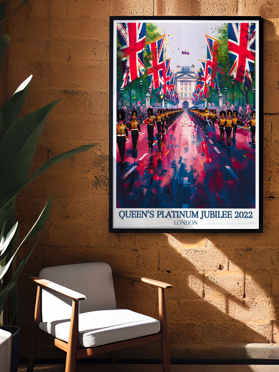 Trooping the Colour The Mall elegant home decor and modern art prints enhance your living space with regal charm capturing iconic events and the majesty of Buckingham Palace a sophisticated addition to any room