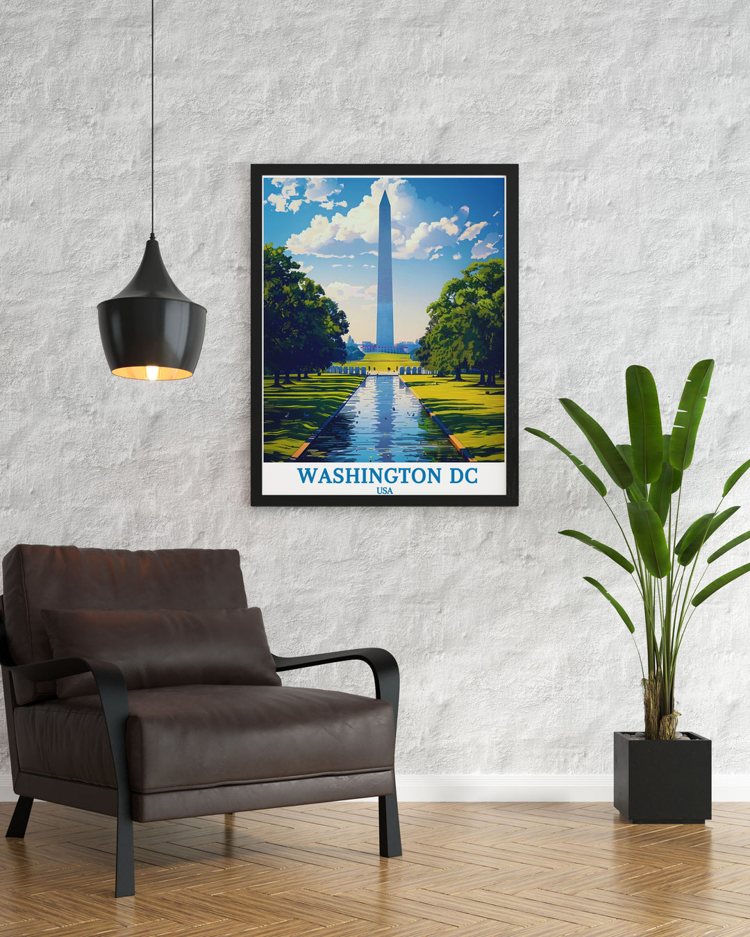 Versatile Washington DC decor piece highlighting the Washington Monument a perfect addition to any art collection or as a standalone statement piece