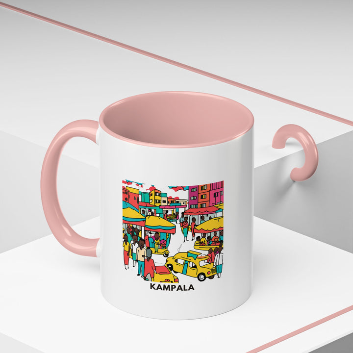 This Kampala mug offers a vibrant depiction of Uganda’s capital, featuring artwork that captures the city’s lively spirit. Dishwasher and microwave safe, it’s perfect for enjoying your favorite beverages. An ideal gift for travelers and collectors.