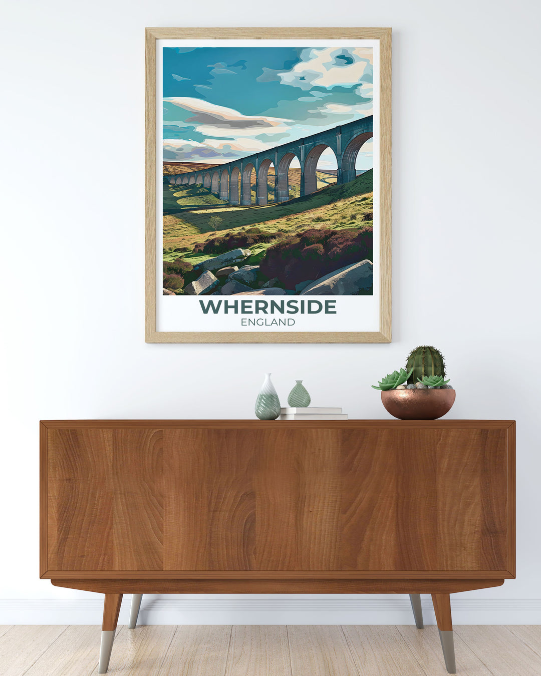 Fine art print of Whernside, showcasing the peaks rugged landscapes and scenic trails. A beautiful piece that brings the essence of Yorkshires outdoor beauty into your home decor, perfect for nature lovers.