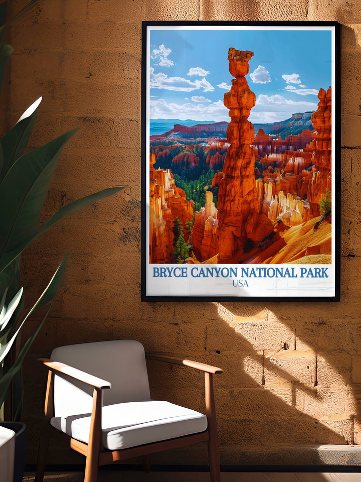 Beautiful Thors Hammer prints showcasing the iconic vistas of Bryce Canyon. Ideal for nature lovers looking to decorate their homes. High quality digital download ensures easy at home printing and long lasting beauty.