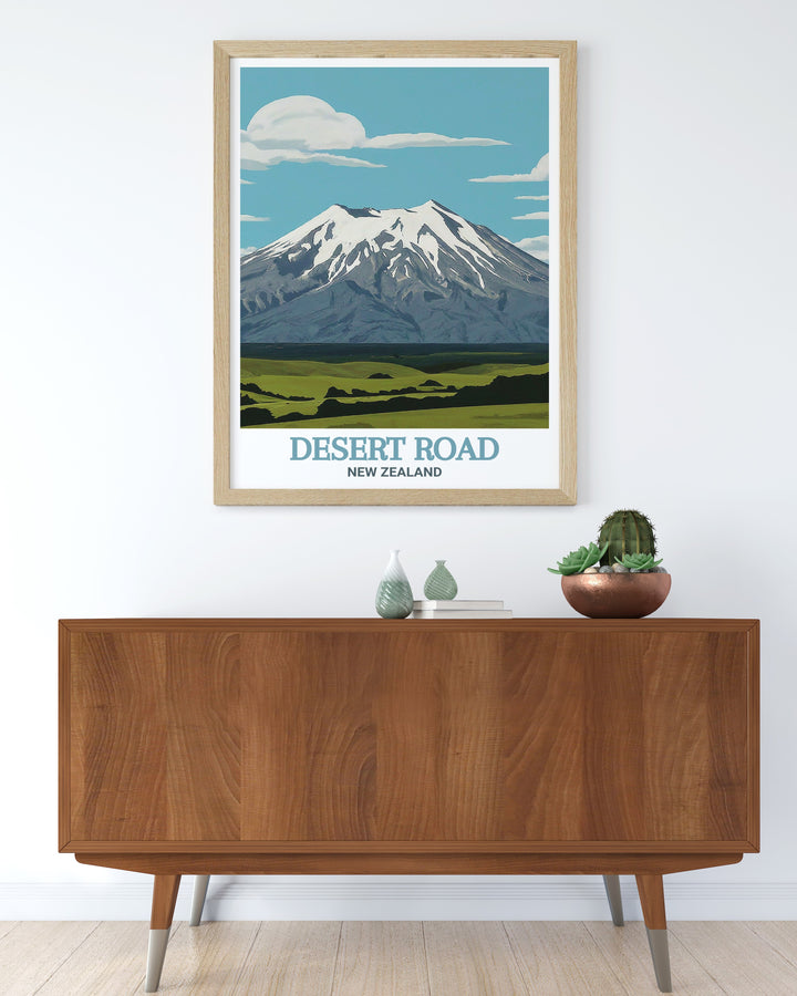 Desert Road Colorful Art Print is perfect for transforming your space with bold colors while Mount Ruapehu Elegant Home Decor pieces bring sophistication and a sense of tranquility making them a great addition to any art collection.