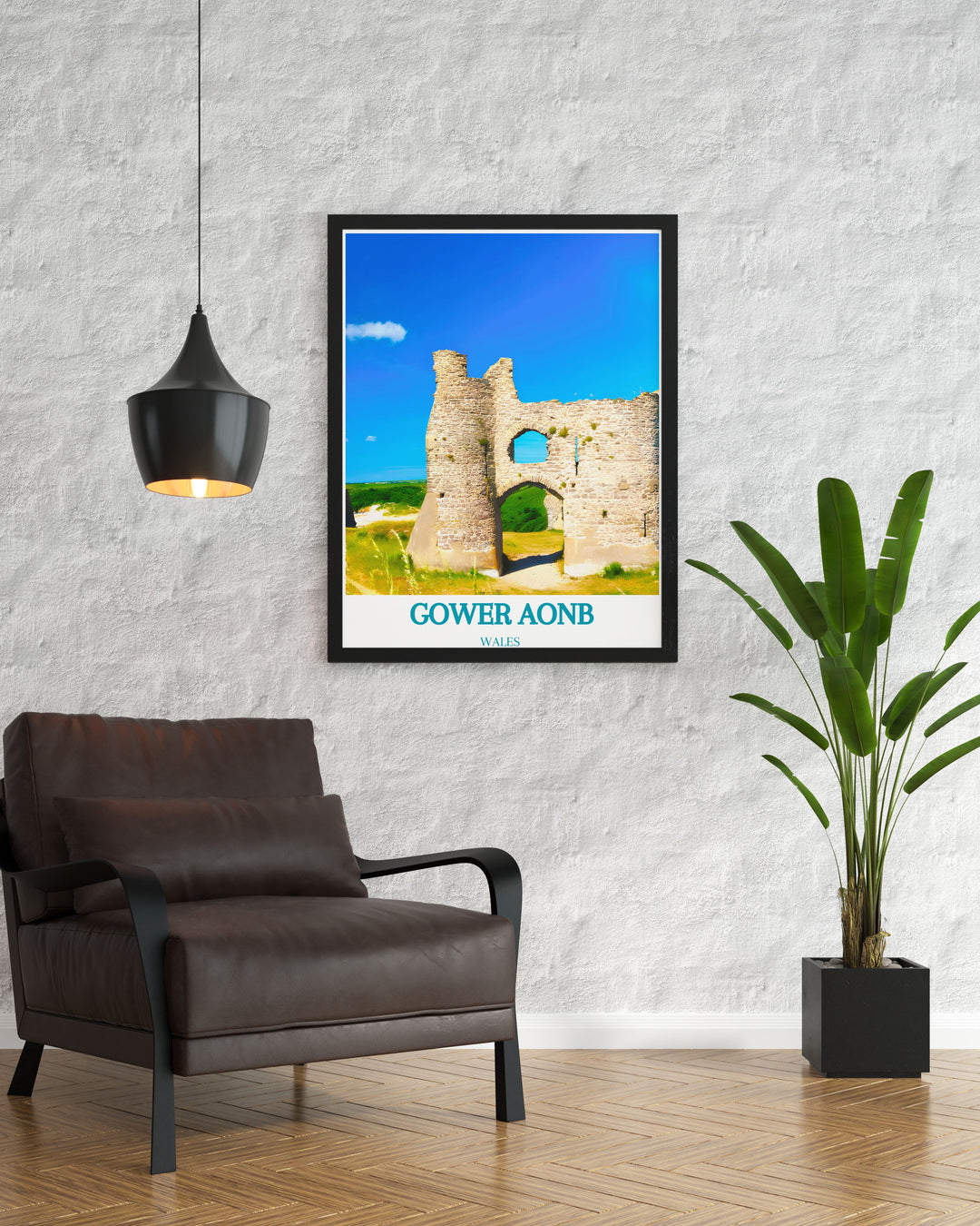 Stunning Pennard Castle print showcasing the natural beauty of the Gower Peninsula an elegant home decor piece for lovers of national parks