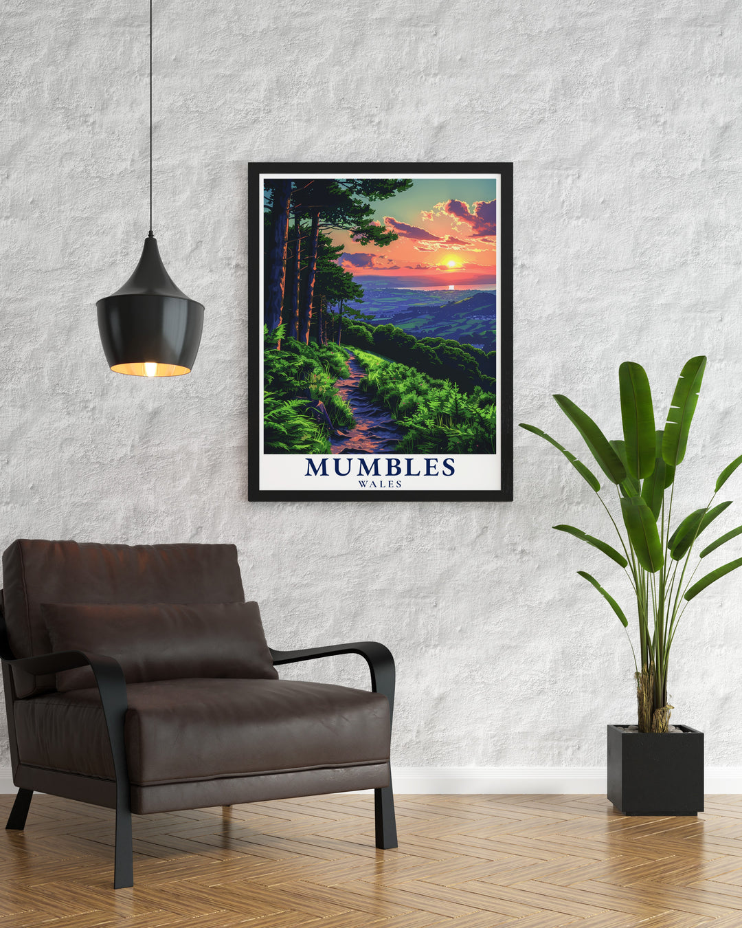 Discover the elegance of Mumbles Hills Nature Reserve with this framed print featuring breathtaking vistas and vibrant natural scenes ideal for modern home decor