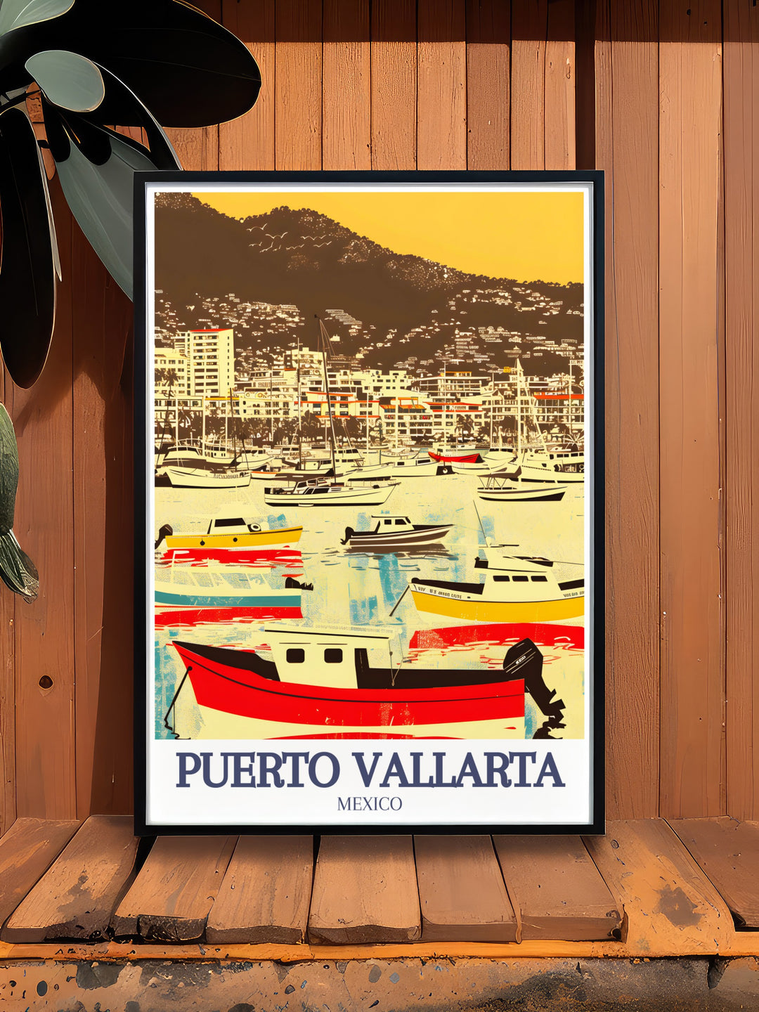 Puebla Art Print featuring intricate city maps and colorful urban landscapes paired with Puerto Vallarta Marina Pacific Ocean stunning living room decor for a stylish upgrade