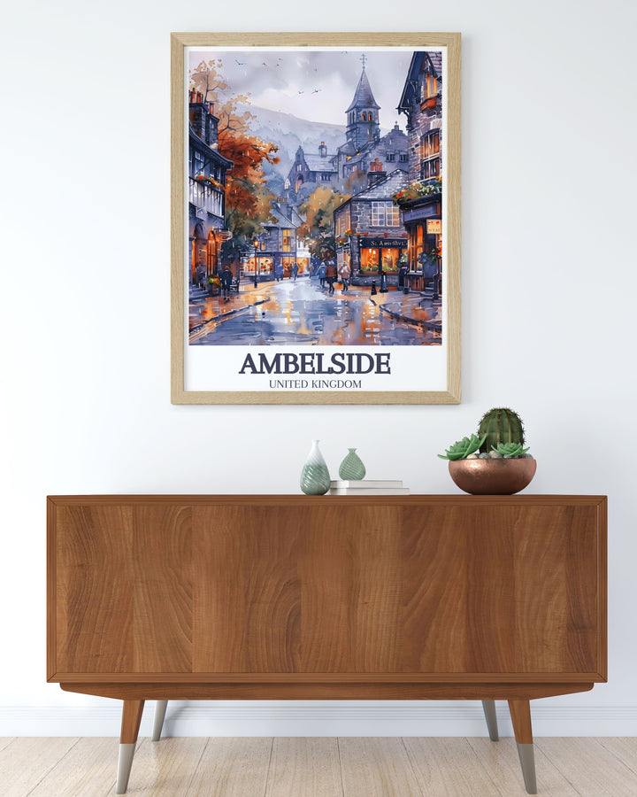 Scenic print of the Armitt Museum in Ambleside, offering a glimpse into the rich cultural heritage and fascinating exhibits of this beloved landmark.