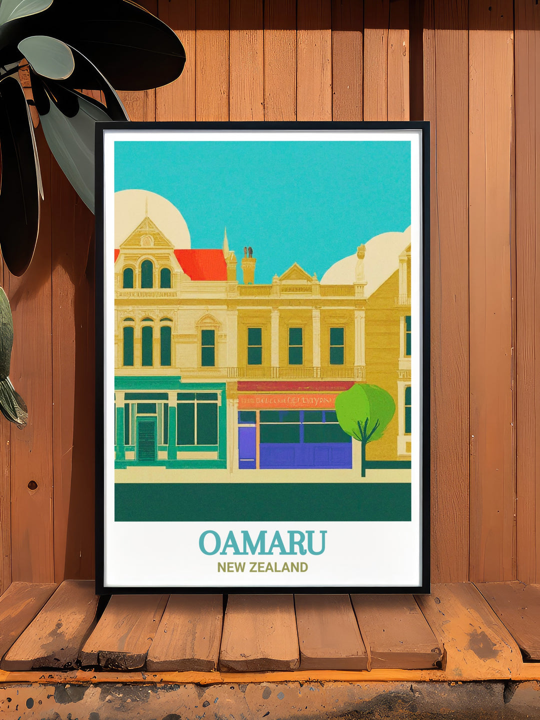 Victorian Wall Art showcasing the beautifully preserved buildings of Oamarus Victorian Precinct. This piece is perfect for history lovers and anyone who wants to add a sophisticated, historical element to their decor.