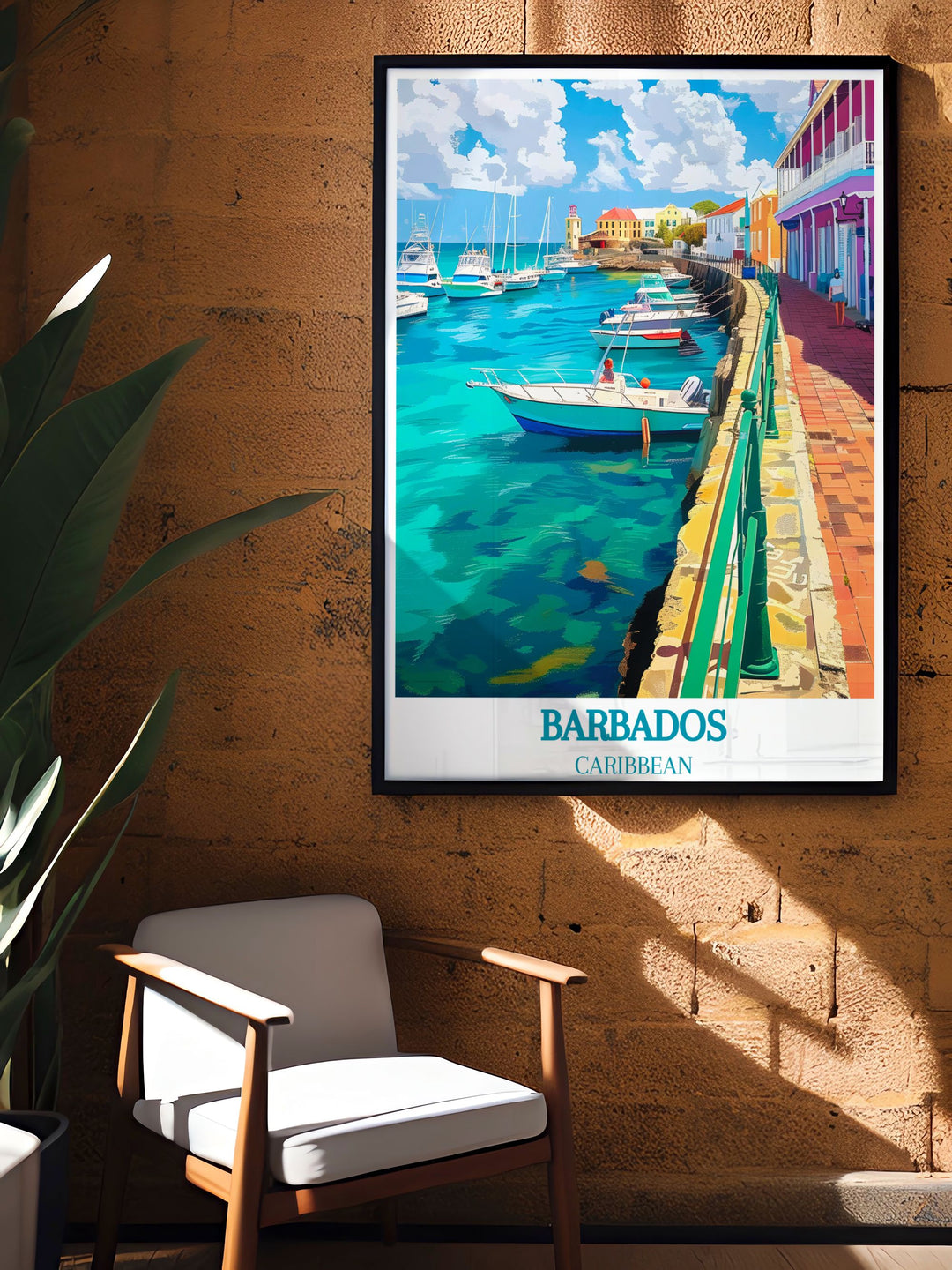 Barbados Gallery Wall Art showcasing the picturesque views and rich cultural heritage of Bridgetown, Barbados, adding a touch of tropical charm and historical depth to any room.
