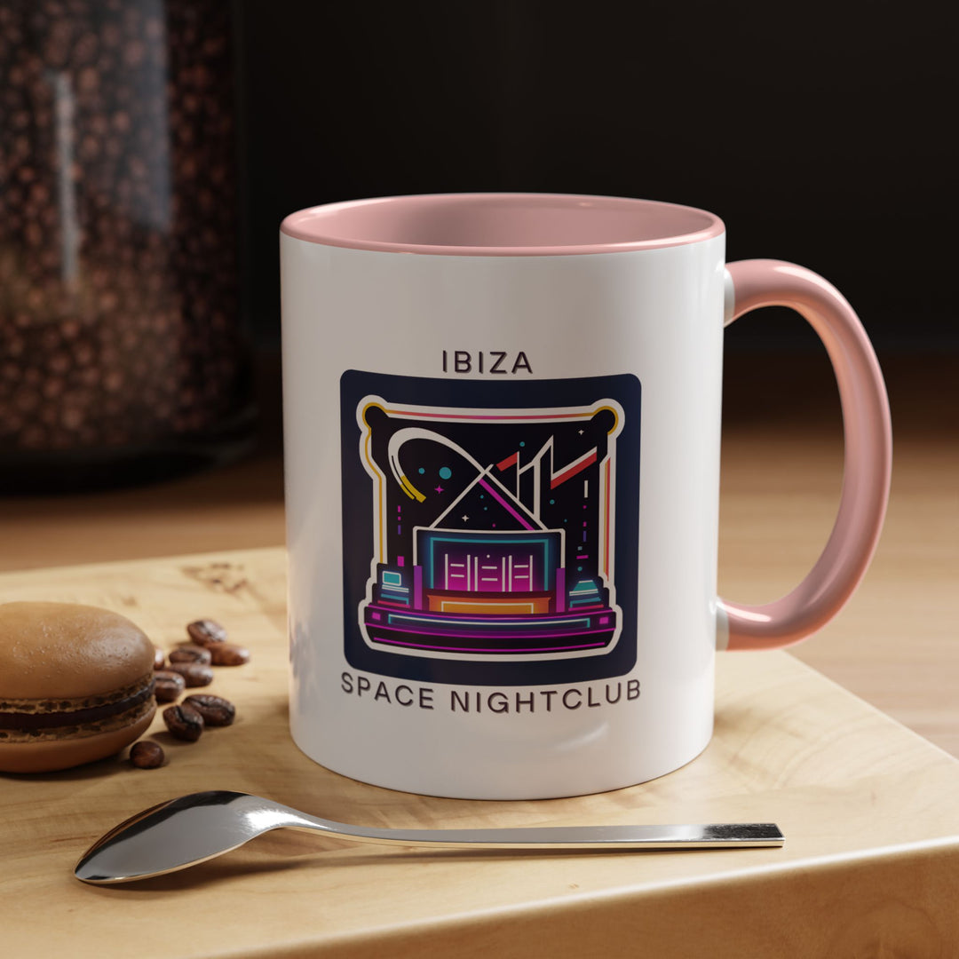 A stylish Space Nightclub Ibiza mug perfect for adding a touch of island nightlife to your daily routine. Showcasing detailed designs of iconic club elements, it is durable, dishwasher-safe, and an excellent gift for travelers, collectors, or anyone who appreciates Ibizas unique beauty.