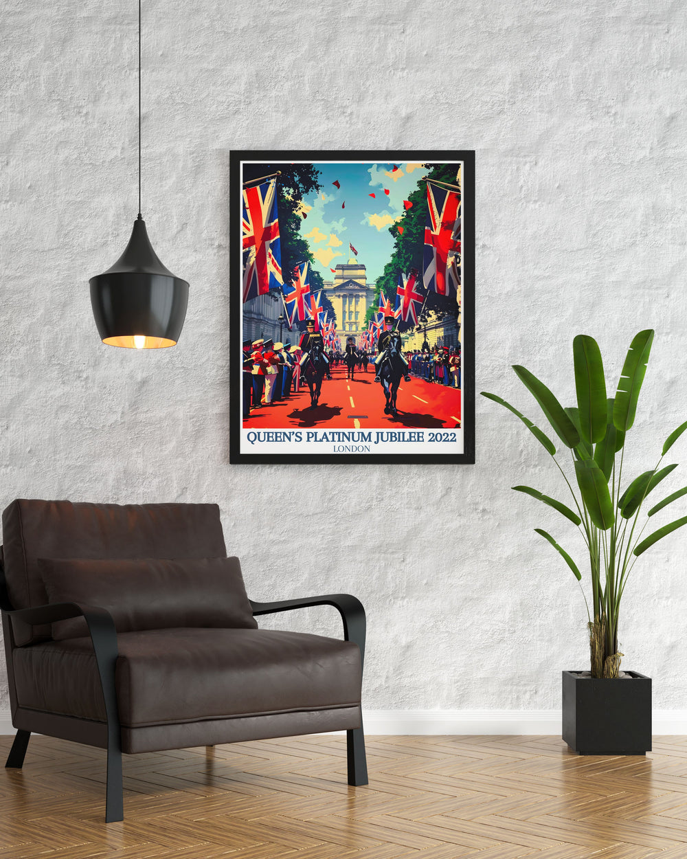 Stunning Buckingham Palace The Mall framed prints add a touch of sophistication and grandeur to any room making them perfect wall decor for your home and seamlessly blending into your existing setup