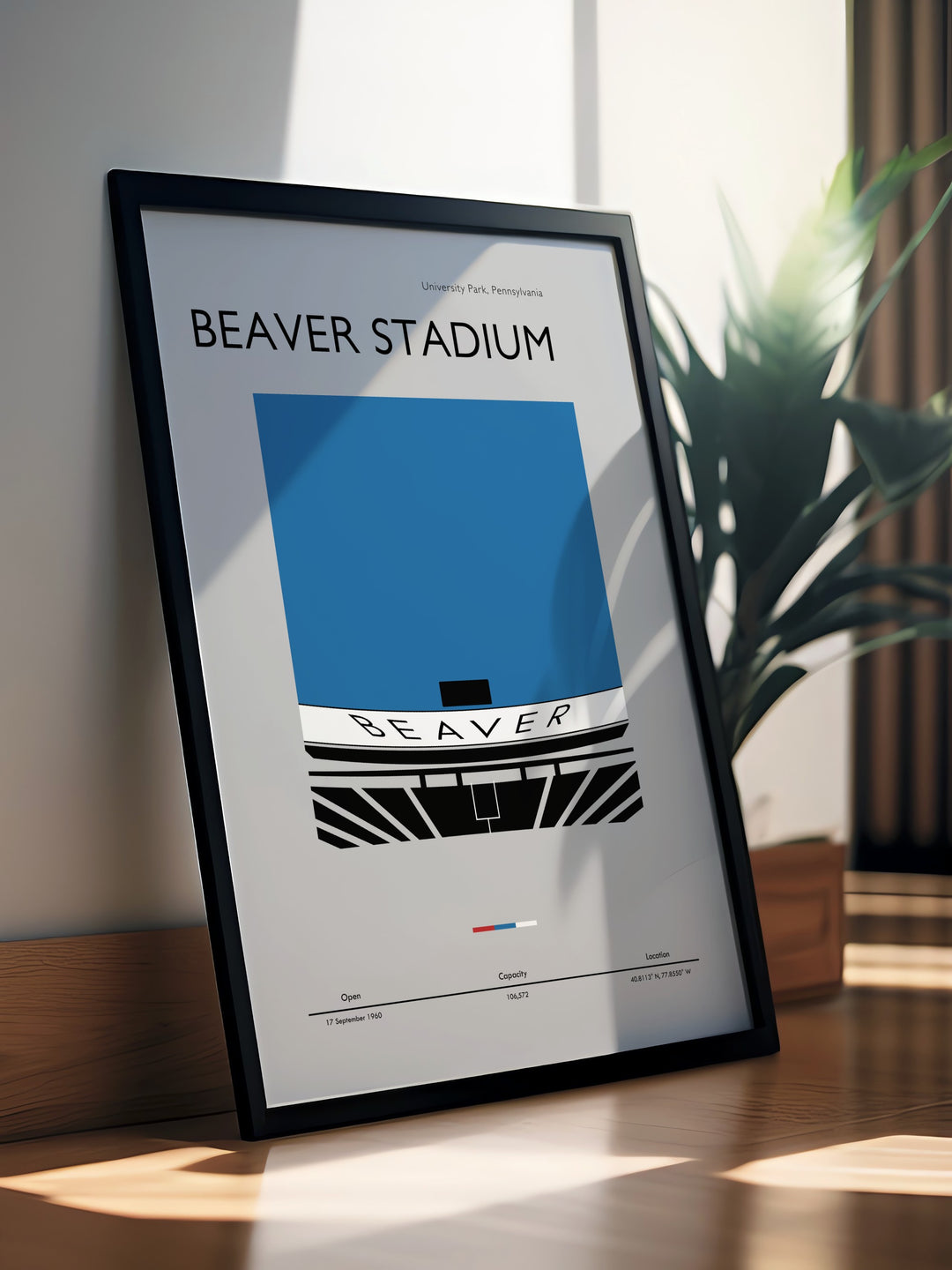 Beaver Stadium print perfect for Nittany Lions supporters looking to showcase their Penn State pride this Pennsylvania artwork is ideal for college dorm decor or as a thoughtful gift for any occasion bringing a piece of college football history to your home