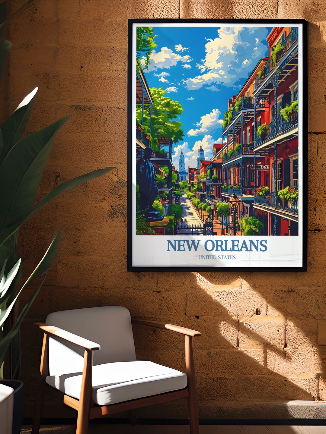 Stunning Bourbon Street and Jackson Square prints capturing the essence of New Orleans bustling streets and historic charm