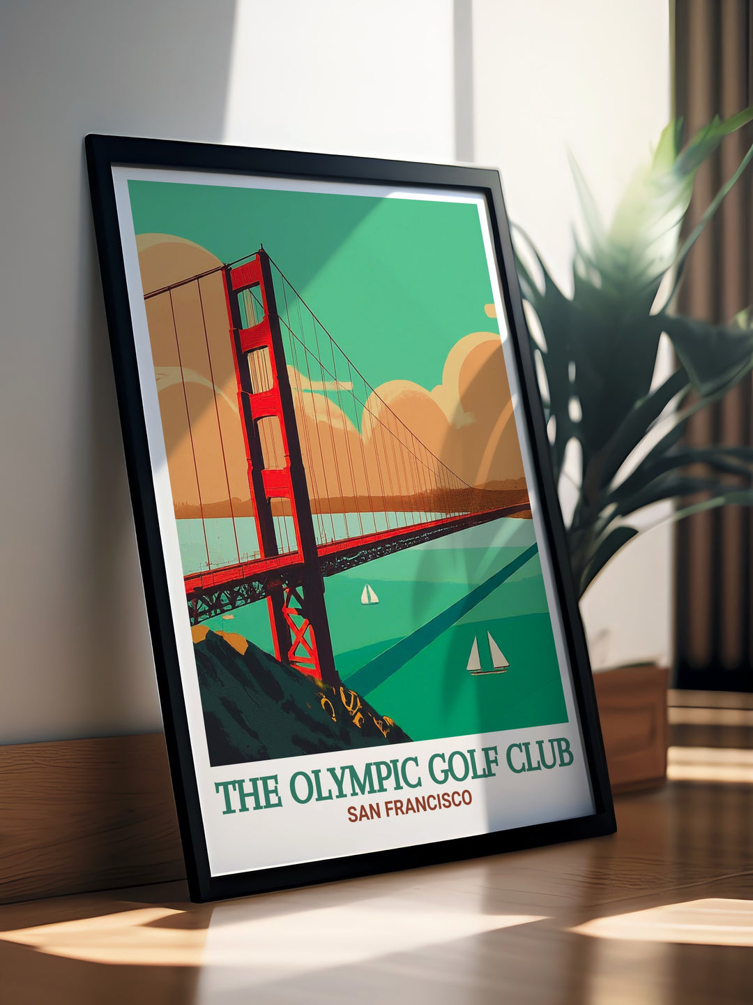 Explore the scenic beauty of the Olympic Golf Club and the Golden Gate Bridge with this elegant wall decor. The print beautifully captures the essence of the course and the landmark, offering a stylish addition to any home. Perfect for gifting or personal enjoyment, this piece celebrates the beauty of golf and San Francisco