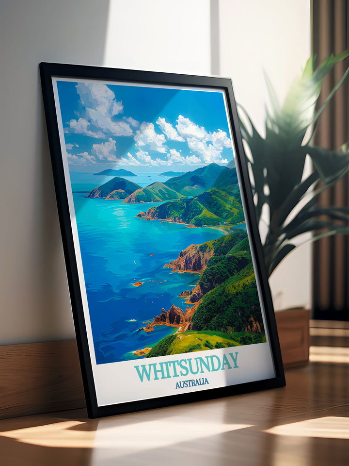 Beautiful Whitsunday Gift ideas featuring Great South Molle Island bring a touch of Australian paradise to any space perfect for beach lovers and travel enthusiasts looking for elegant home decor options from Whitsunday Australia