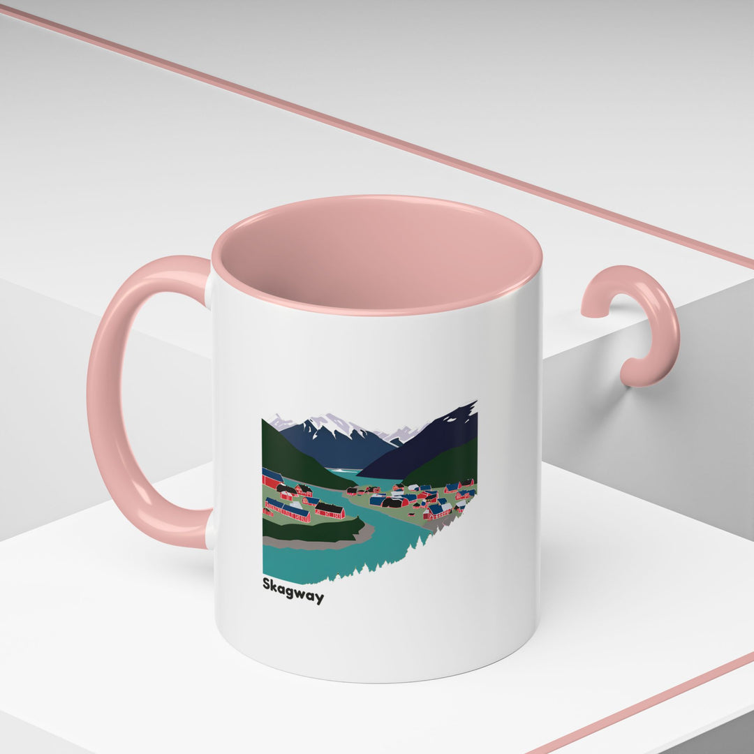 Capture the essence of Alaska with the Skagway Alaska Mug, featuring a bold and vibrant design. This ceramic mug is dishwasher-safe and microwave-safe, perfect for daily use or as a gift for travel enthusiasts.