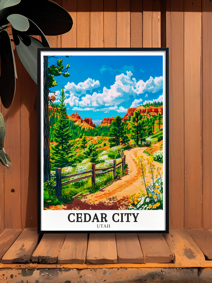 Utah mountains and Red Cliffs National Conservation Area Cedar Canyon artwork a beautiful addition to your home decor capturing the majestic landscapes of Cedar City perfect for nature enthusiasts