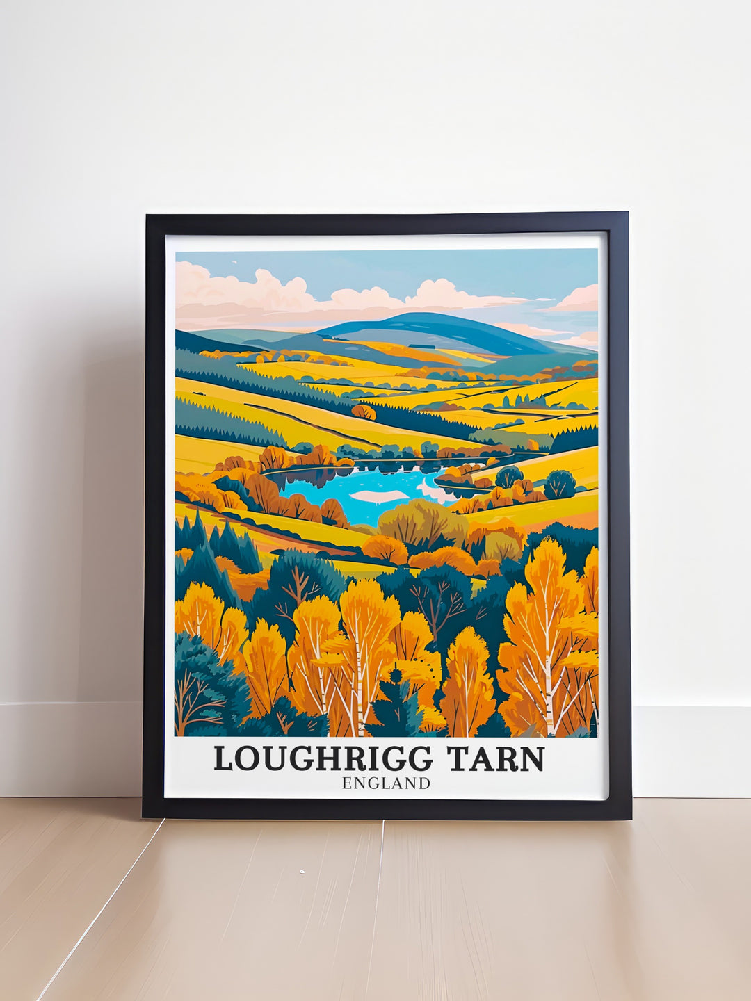 Loughrigg Tarn travel posters capturing the stunning views of Lake District National Park and Loughrigg Fell. Perfect for adding European elegance to any decor, this travel wall art brings the serene landscapes and vibrant scenery of Loughrigg Tarn into your home. Each piece is meticulously crafted to reflect the regions natural beauty.