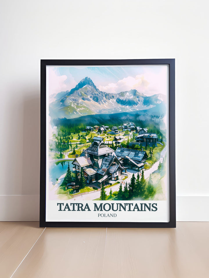 Beautiful Tatra Poster Art featuring Tatra National Park and Dolina Koscieliska with detailed landscapes ideal for creating an inviting atmosphere and adding a touch of natural wonder to any room