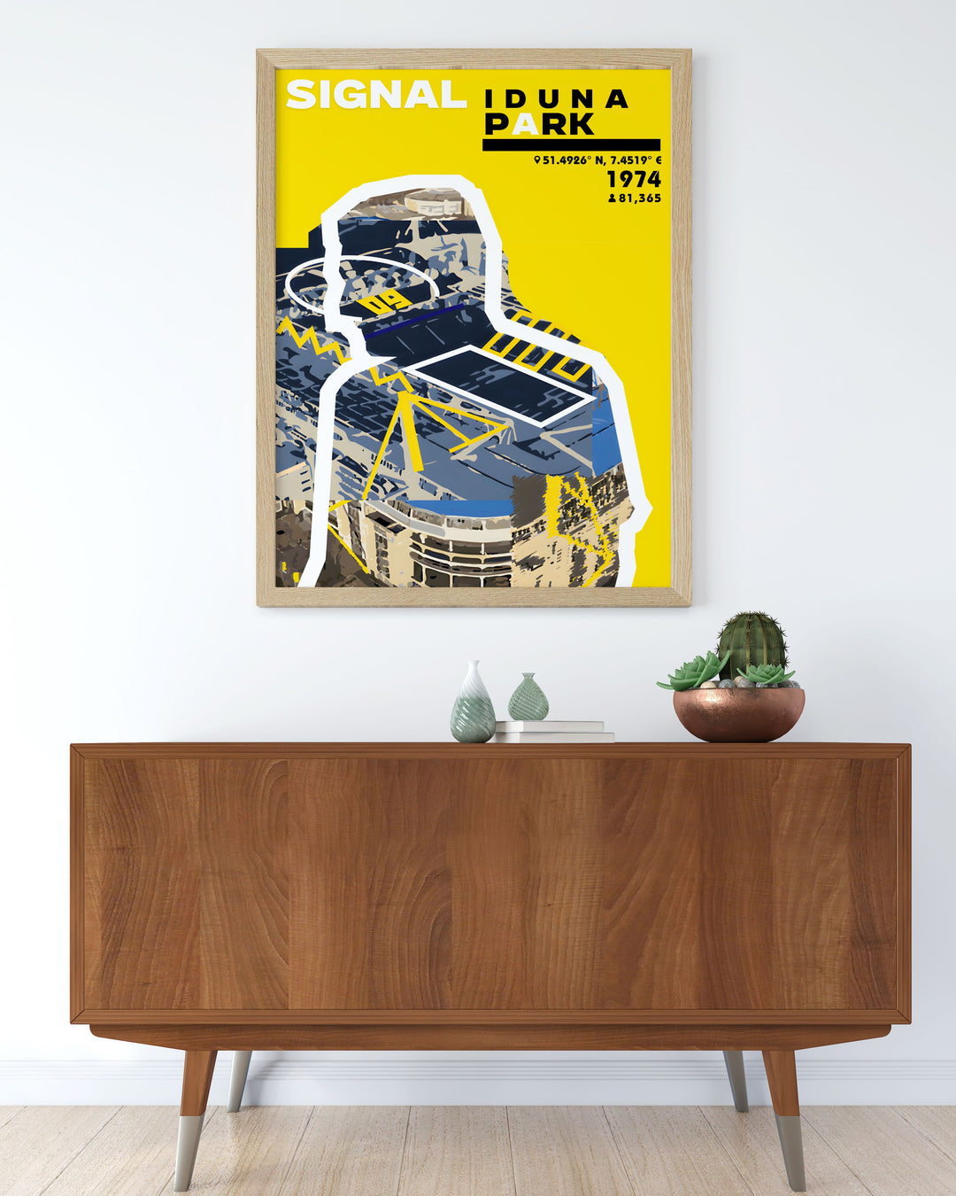 Celebrate the magic of Signal Iduna Park with our Donyell Malen Poster capturing the players athleticism and excitement of Dortmund Football perfect for decorating your fan cave or living room