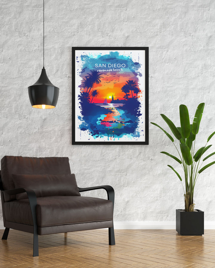 Enhance your home with our Coronado Prints featuring the iconic Vail Ski slopes and the mesmerizing hues of a Sunset. These prints are crafted to bring a touch of Coronados natural wonder into your living space with stunning clarity and color.