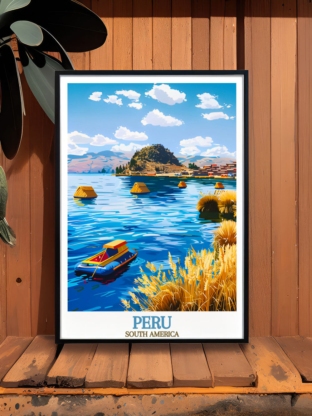 Captivate your space with Peru black and white prints showcasing the charm of Lake Titicaca ideal for modern prints and fine line art