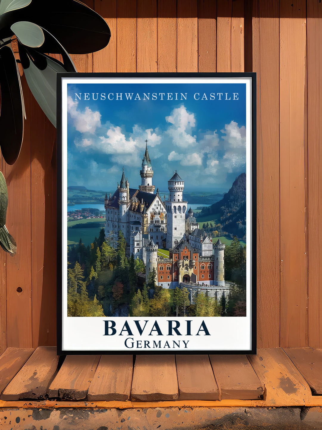 Timeless Neuschwanstein Castle wall art is more than just decoration. This piece serves as a conversation starter and a reflection of your taste bringing history and wonder into your home.