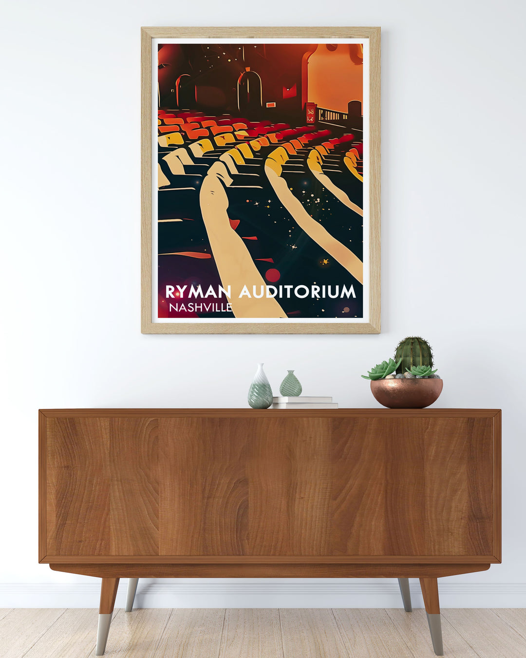 Stage and Auditorium modern prints featuring Ryman Auditorium stunning home decor country music art for fans and collectors