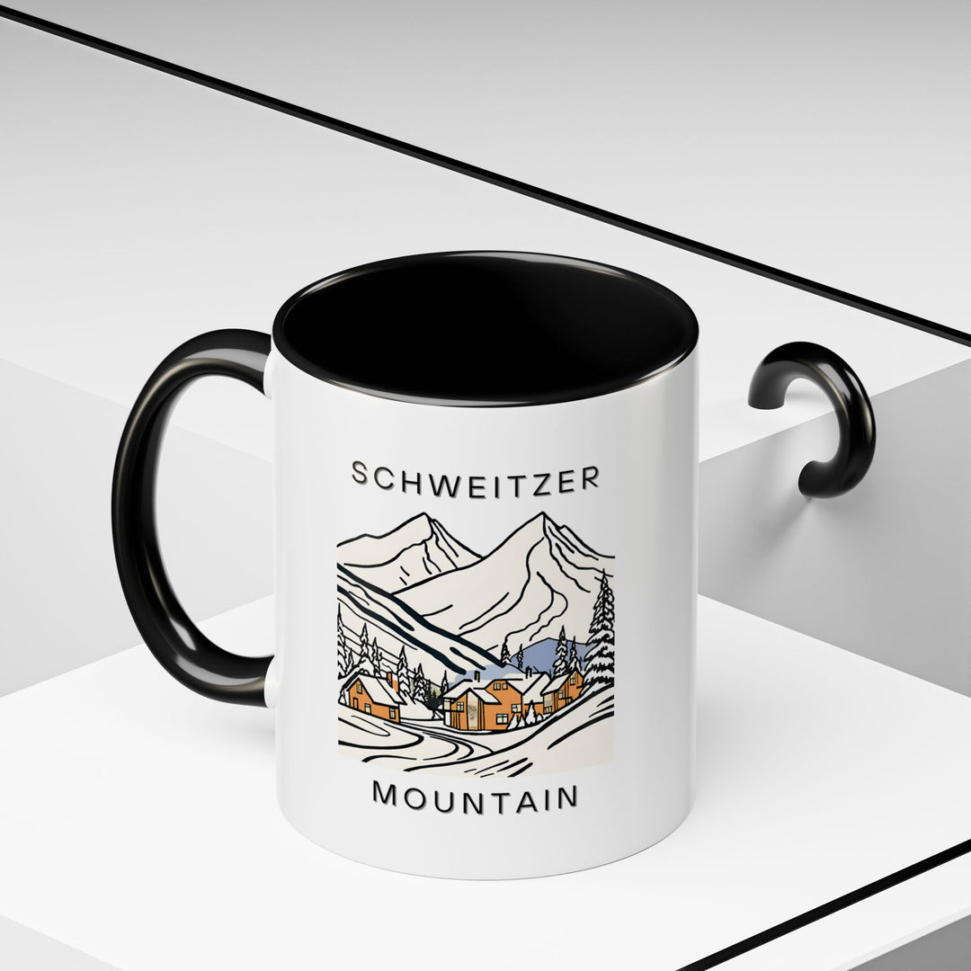 The Schweitzer Mountain Idaho mug captures the natural beauty of the Idaho mountains. Perfect for your daily hot drinks, it’s made with durable ceramic, microwave and dishwasher safe, ideal for gifting to outdoor lovers and travelers.