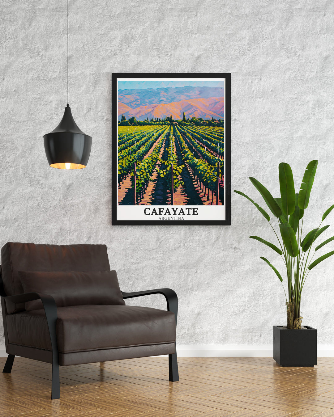 Cafayate Art Print highlights the breathtaking vineyards and vibrant red rock formations of the Calchaquí Valley. This wall print is ideal for anyone looking to add a piece of Argentinas natural beauty to their home décor.