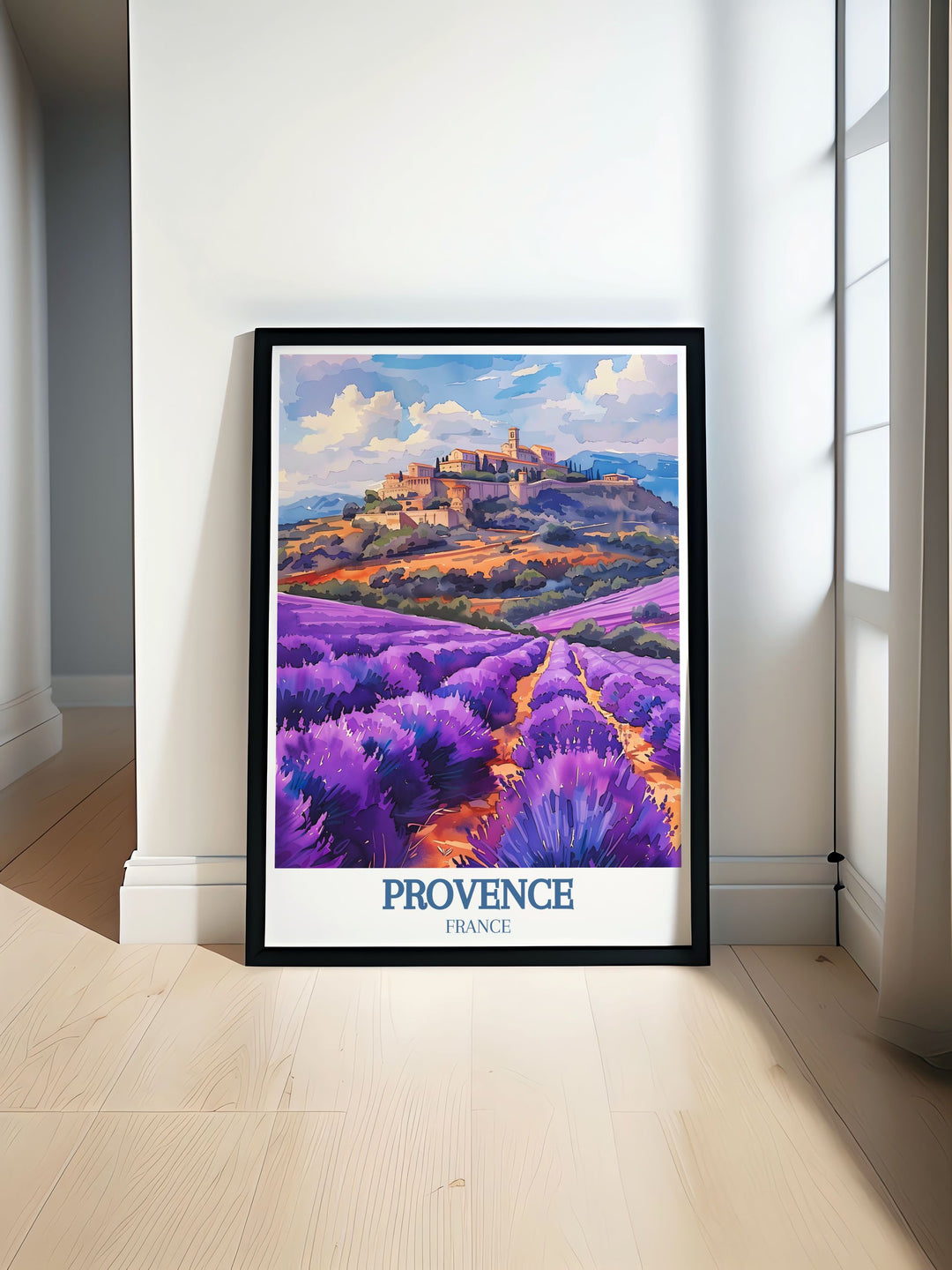 Experience the enchanting beauty of Valensole Lavender Fields Gordes village and Vaucluse hill with our Provence Wall Art perfect for enhancing your home living decor with vibrant colors and serene landscapes.