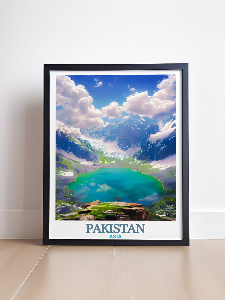 Lahore Painting and Saif ul Muluk Lake Prints showcasing the historical essence of Lahore and the serene landscapes of Saif ul Muluk Lake ideal for personalized gifts and home decor