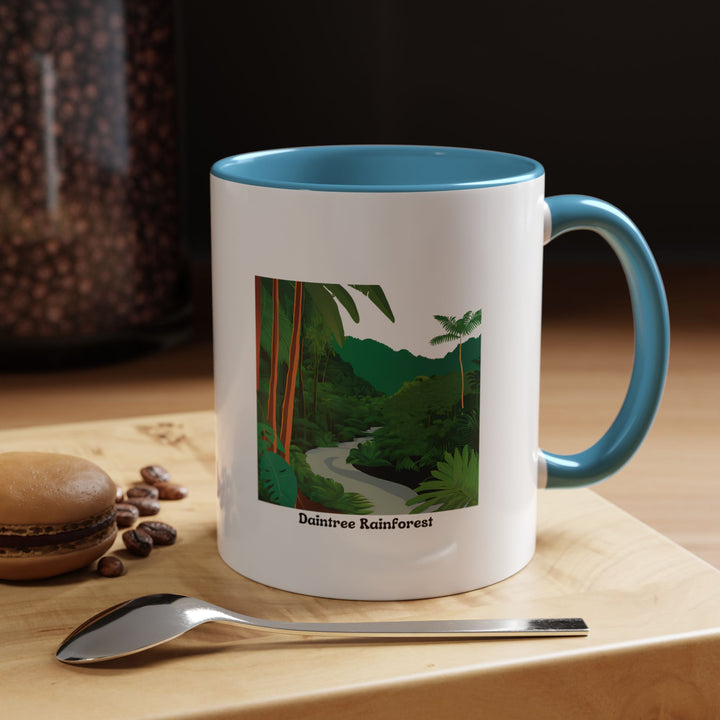 This Daintree Rainforest mug showcases the lush beauty of Australia with intricate rainforest designs. Durable and dishwasher safe, it combines practicality with artistry, perfect for coffee lovers or as a meaningful gift for fans of natural wonders.