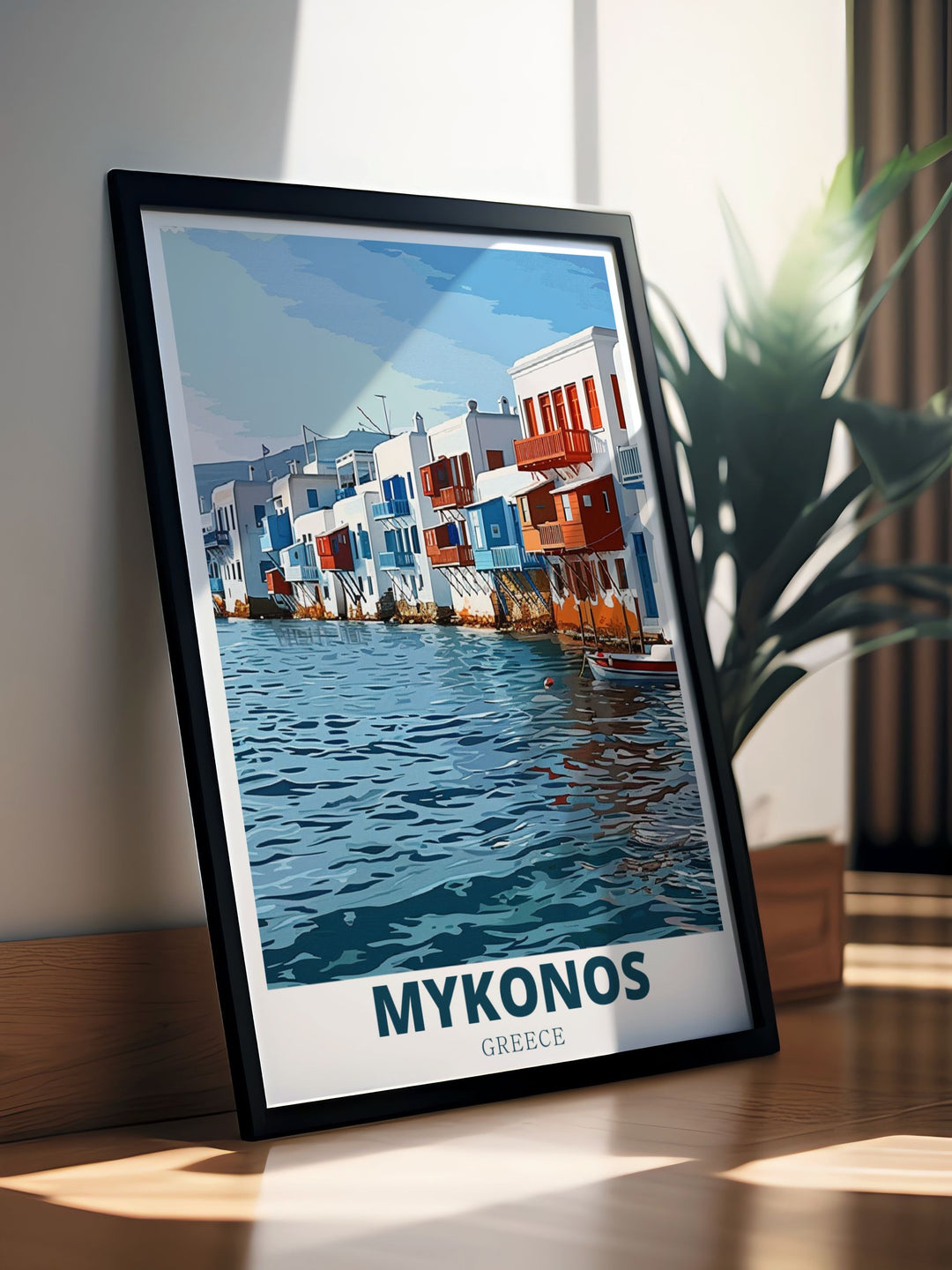 Celebrate special occasions with our Mykonos artwork from Little Venice perfect for anniversary gifts birthday gifts Christmas gifts and personalized gifts