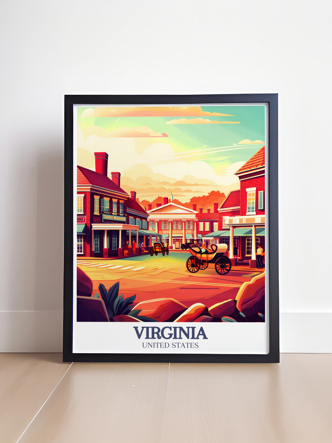 Personalized Richmond Photo with Colonial Williamsburg Historic Triangle themes, ideal for creating a unique and meaningful piece of wall art or a special gift for birthdays, anniversaries, or Christmas.