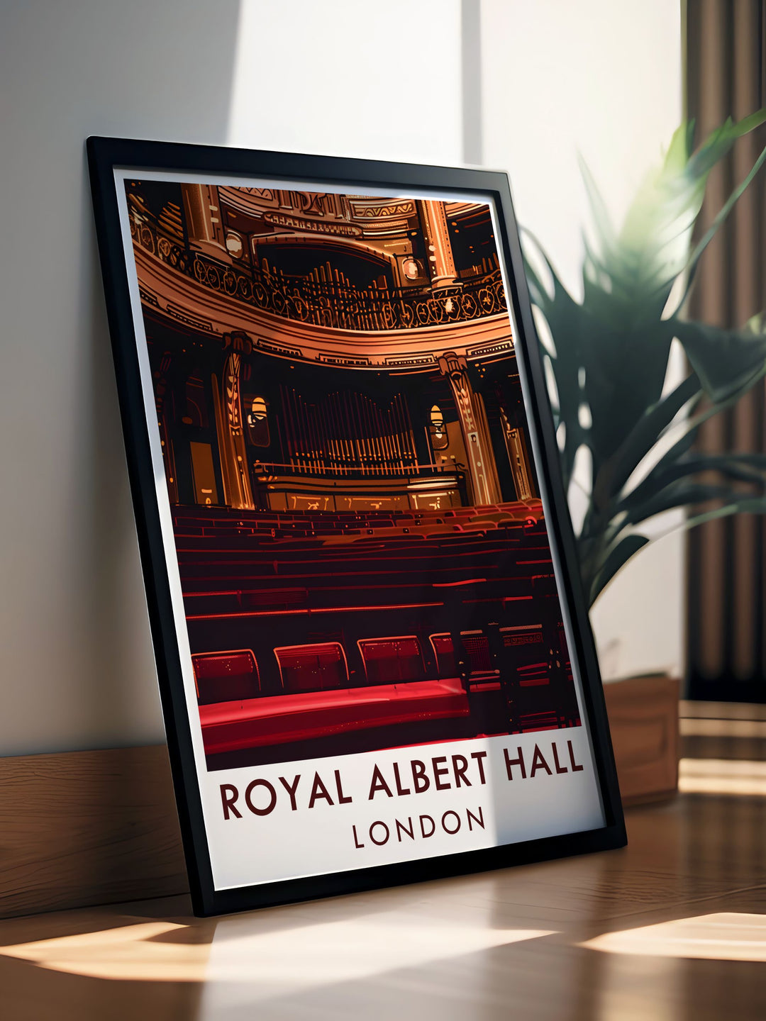 Elegant Auditorium framed print captures the historical significance of Kensington London and the grandeur of the Royal Albert Hall a timeless piece for art lovers