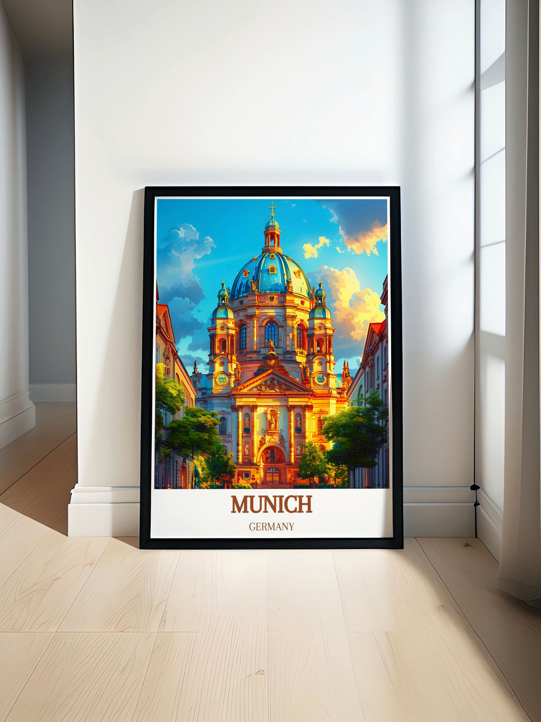 Munich Print showcasing GERMANY Frauenkirche Dresden architecture vibrant cityscape art perfect for home decor travel enthusiasts high quality photography timeless wall art elegant Munich Poster ideal for various occasions anniversary gifts birthday gifts Christmas gifts