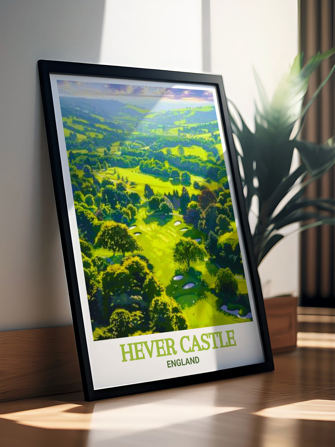 Hever Castle Golf Club poster making an ideal gift for those who appreciate historic landmarks and beautiful scenery