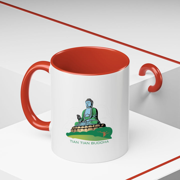 Bring home a piece of Hong Kong with this Tian Tan Buddha Mug. Featuring the majestic Buddha in exquisite detail, it is made from durable ceramic and is dishwasher and microwave safe. A meaningful gift for travelers and those fascinated by Eastern spirituality.