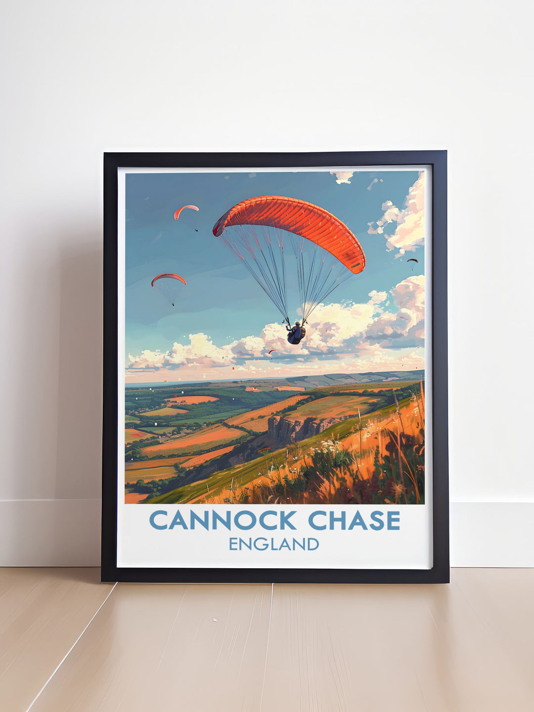 The Chase prints are ideal for transforming your living space. Featuring the picturesque landscapes of Cannock Chase, this artwork brings the beauty of British nature indoors. Perfect for nature lovers and those who appreciate the English countryside.