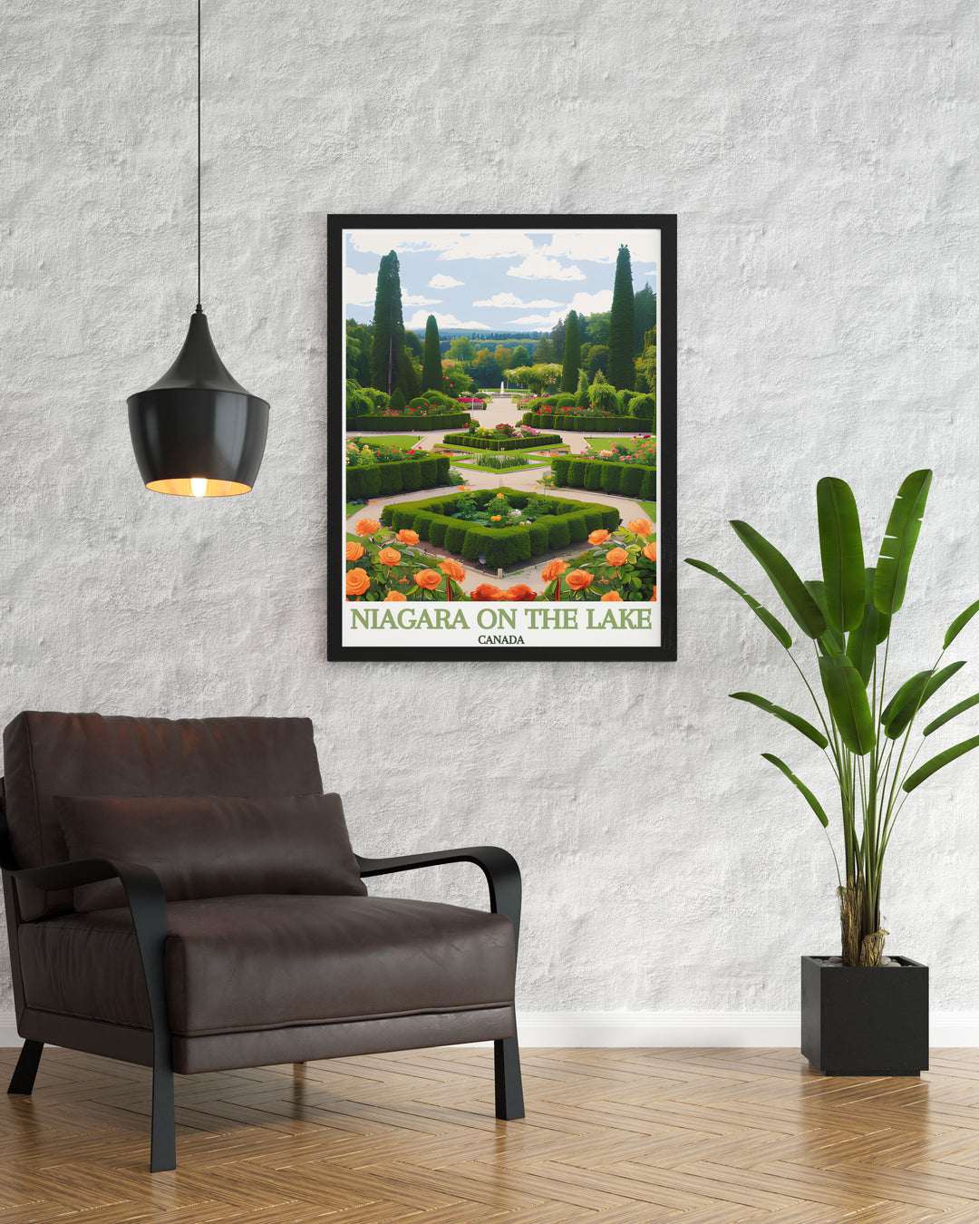 Stunning Canada print featuring Niagara Parks Botanical Gardens an ideal gift for birthdays anniversaries or housewarmings these travel prints bring the elegance and charm of Niagara on the Lake to any home