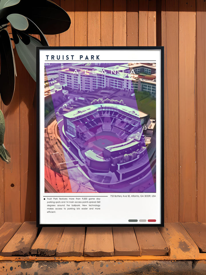 Personalized gift featuring Truist Park poster perfect for special occasions like birthdays and anniversaries customizable to add a unique touch this artwork is crafted with care to ensure it becomes a cherished keepsake for years to come