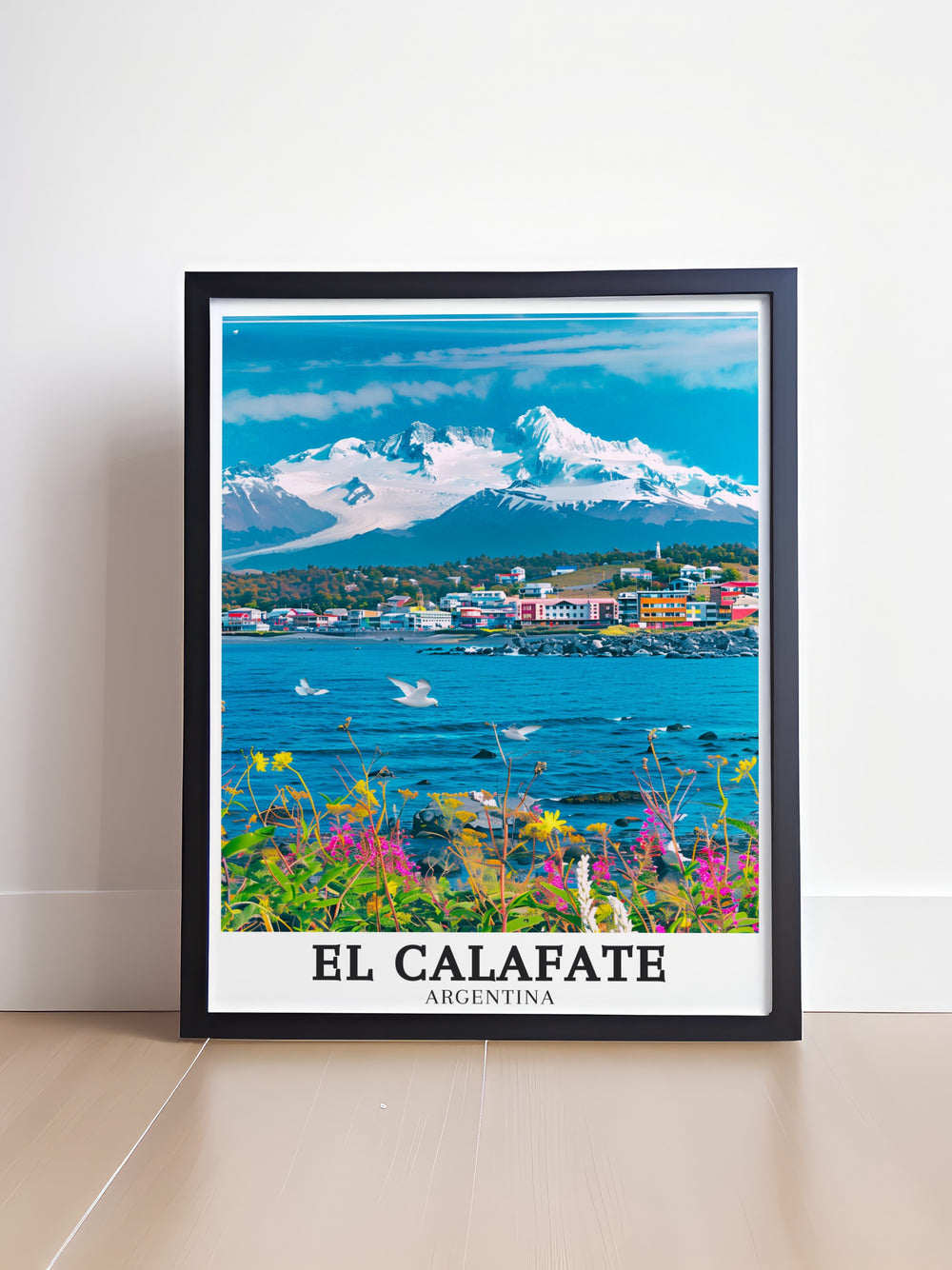 Bring the beauty of Patagonia into your home with this El Calafate travel poster. Featuring the iconic landscapes of Argentinas southern region, this poster is perfect for those who love adventure and travel art. A timeless piece for any room, celebrating the wonders of the natural world.