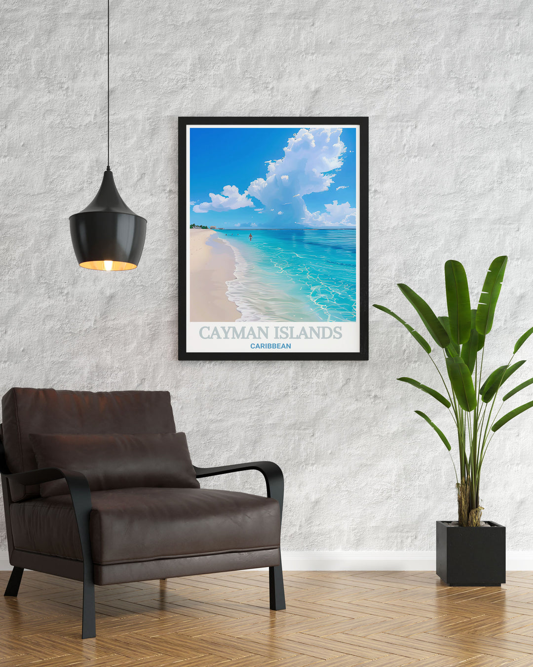 Stunning Seven Mile Beach prints showcasing the natural beauty of the Cayman Islands available as a modern art piece or framed print perfect for those who appreciate sophisticated travel posters and unique wall art