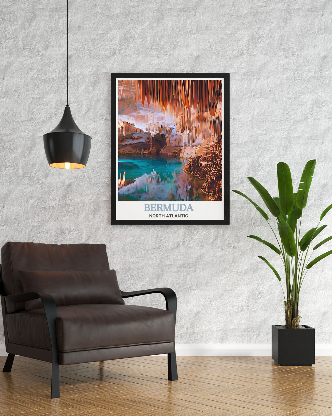 Elegant Crystal and Fantasy Caves Modern Art piece ideal for enhancing your living space with a touch of Caribbean Wall Art and charm