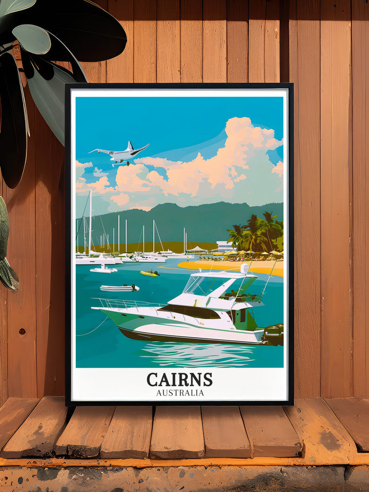 Capture the essence of Australia Travel with this Cairns Print. Featuring Lizard Island North Queensland this artwork is perfect for creating a serene atmosphere in your home. A great addition to your Australia Wall Decor collection or as a thoughtful gift for travelers