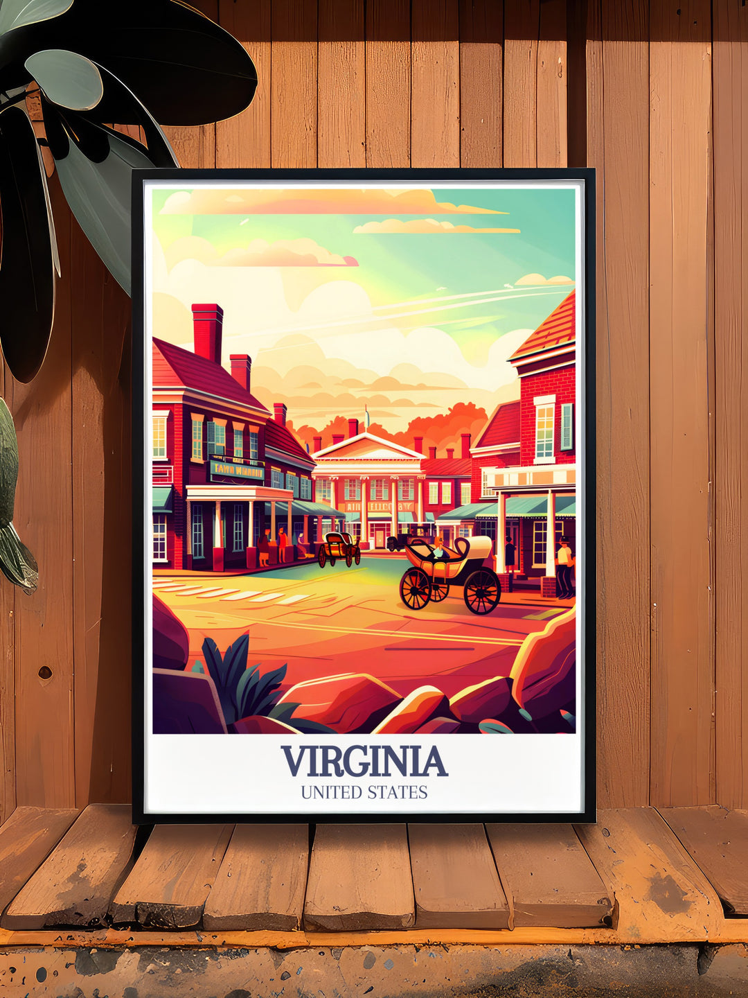 Vintage Richmond Painting with Colonial Williamsburg Historic Triangle details, making it a perfect addition to your collection of travel poster prints, personalized gifts, and stunning wall art that celebrates the history and charm of Richmond.