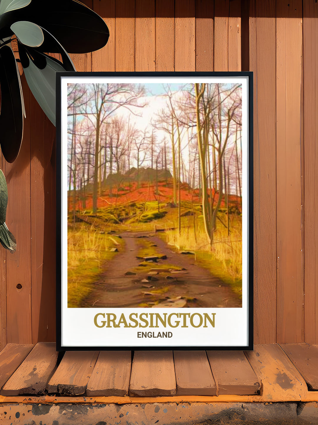 The Yorkshire vintage poster takes a classic approach to showcasing the regions scenic beauty. Featuring Grassington and the surrounding landscapes, this poster evokes a nostalgic charm, making it ideal for lovers of vintage style decor. A beautiful tribute to the timeless beauty of Yorkshire.